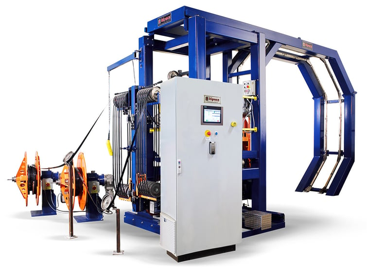 A complete set of Itipack's Outer Diameter Strapping Machine