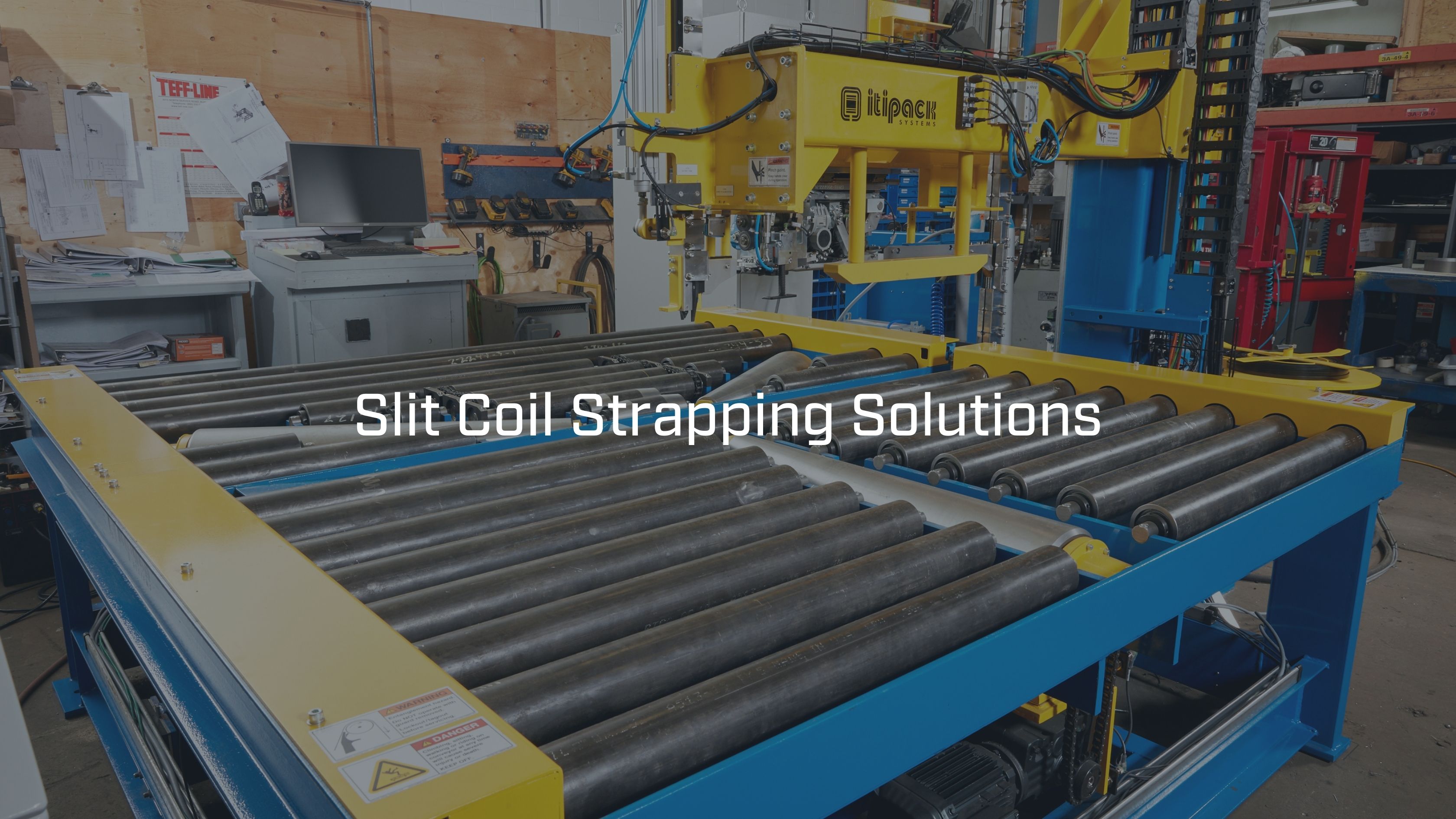 Slit Coil Strapping Machine Close Up